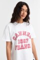 Remera m/c estampada colección Urbana BLANCO Y ROJO