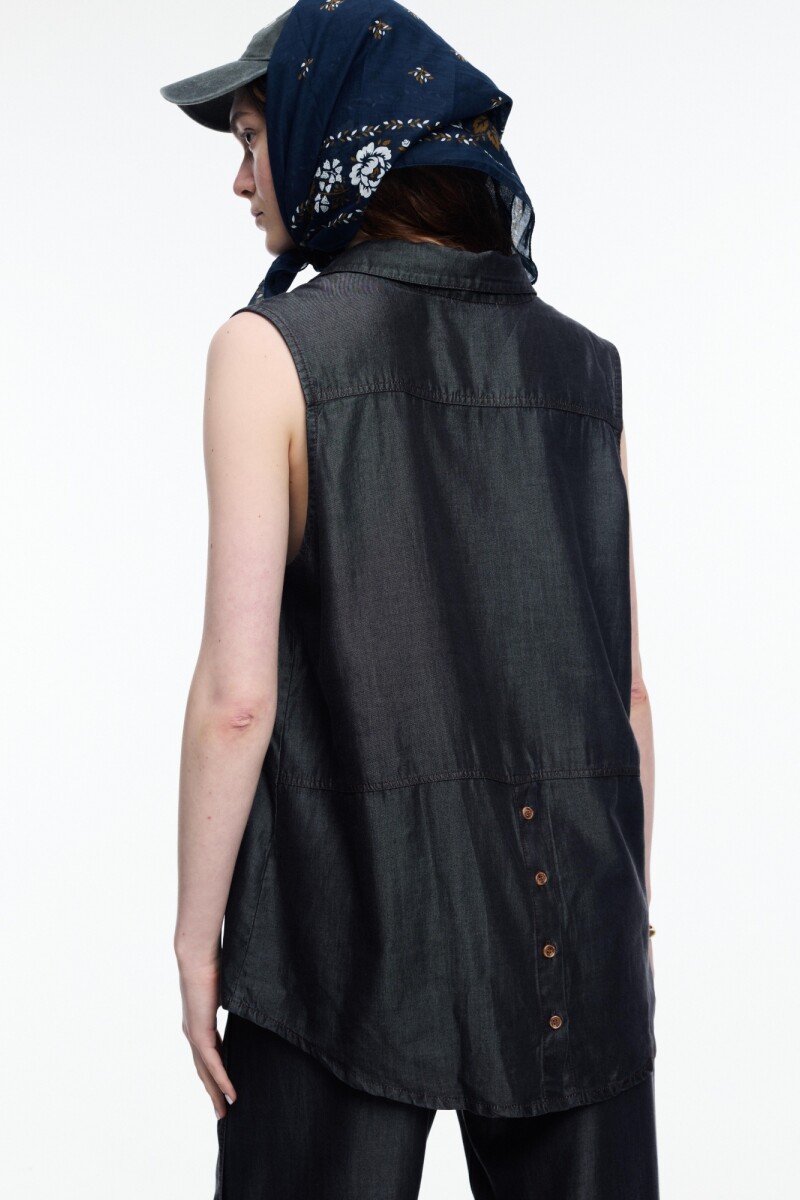 CAMISA SM LYOCELL Negro