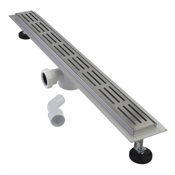 Desagüe lineal de 80 cm, vista ranurada FV Desagüe Lineal De 80 Cm, Vista Ranurada Fv