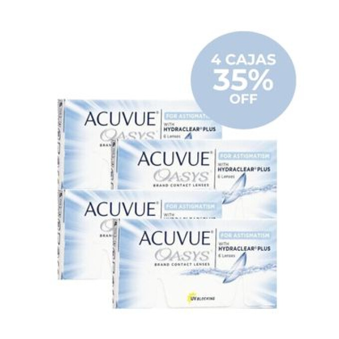 Promo 35% OFF Acuvue Oasys Astigmatismo Promo 35% OFF Acuvue Oasys Astigmatismo