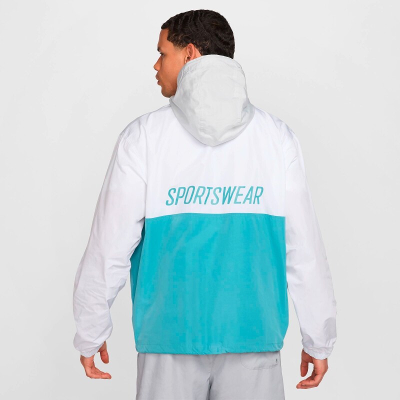 Abrigo Nike Club Marina Anrk Gfx de Hombre Blanco