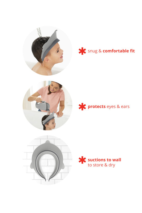 Visera protectora para baño, gris Visera protectora para baño, gris
