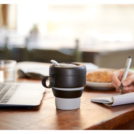 Taza plegable reutilizable gris Mug To Go Lekue Gris Taza plegable reutilizable gris Mug To Go Lekue Gris