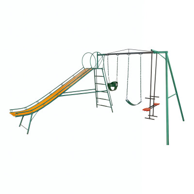 Juego Combinado Infantil con tobogán N°5. Caballito, 1 hamaca de cincha y 1 hamaca de bebé. Juego Combinado Infantil con tobogán N°5. Caballito, 1 hamaca de cincha y 1 hamaca de bebé.