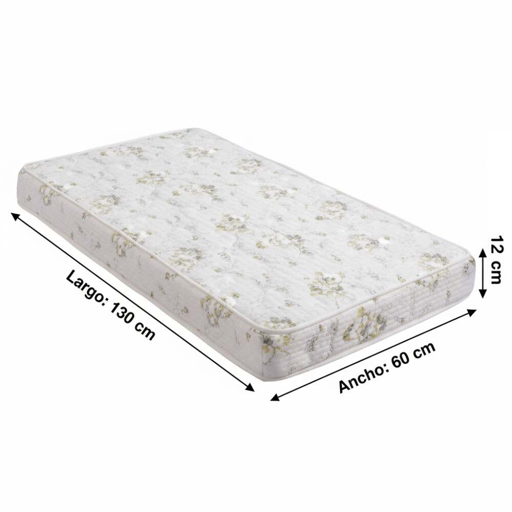 Colchón de cuna espuma viscoelástica- Altura 12 cm Colchón de cuna espuma viscoelástica- Altura 12 cm