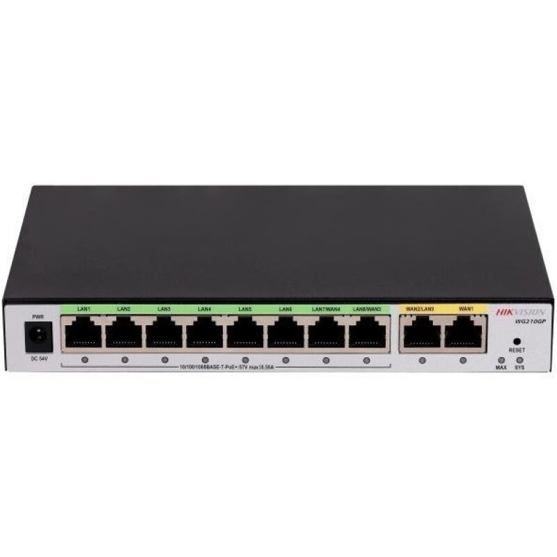Router Hikvision Multi-WAN corporativo 10p Gigabit PoE Router Hikvision Multi-WAN corporativo 10p Gigabit PoE