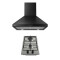 Campana Extractora Aeris 60CM Negro Pack De Campana Extractora Aeris 60CM + Anafe A Gas Vulcano Duo 2 Acero Inoxidable