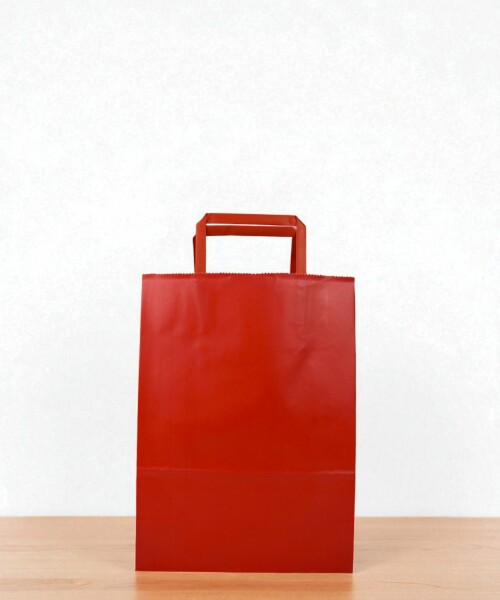 Bolsa lisa acuario 22x10x30 cm ROJO