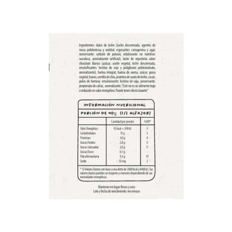 Alfapro Alfajor Protéico Reducido en calorías Chocolate Blanco caja x 8 unidades Alfapro Alfajor Protéico Reducido en calorías Chocolate Blanco caja x 8 unidades