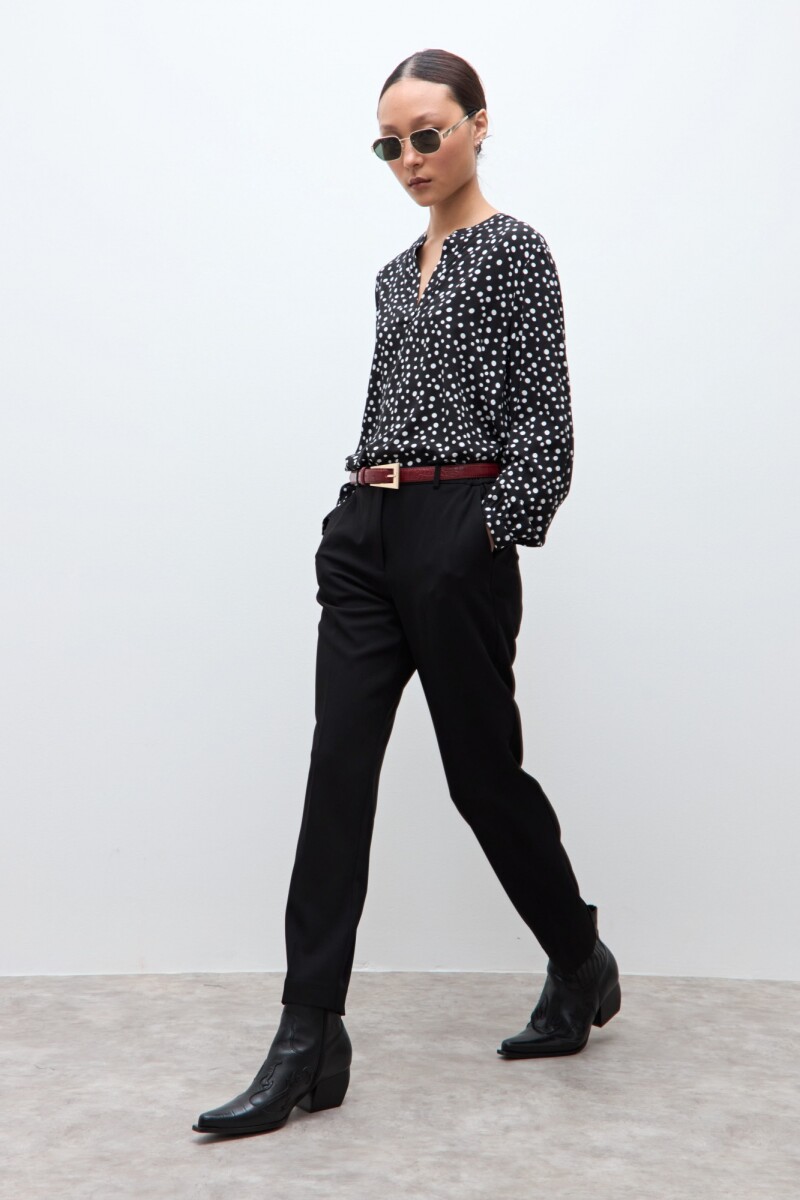 Pantalón slim sastrero negro