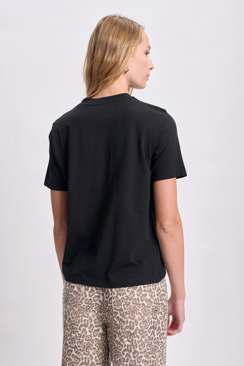 Remera estampa Negro