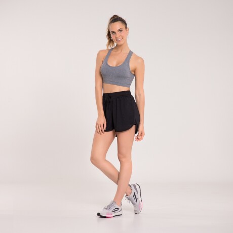 Top Liso de Natación con protección UV GRIS