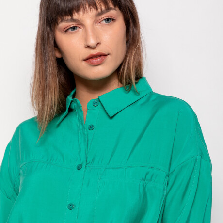 CAMISA MANDORLA Verde Esmeralda