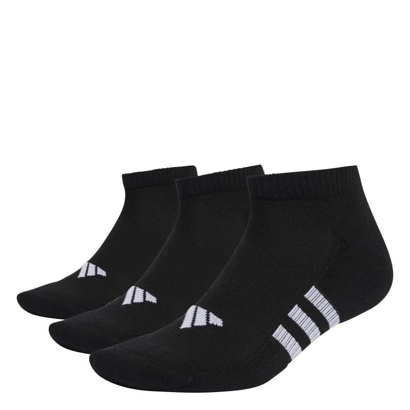 Medias Cortas Adidas Performance Pack x 3 Negro