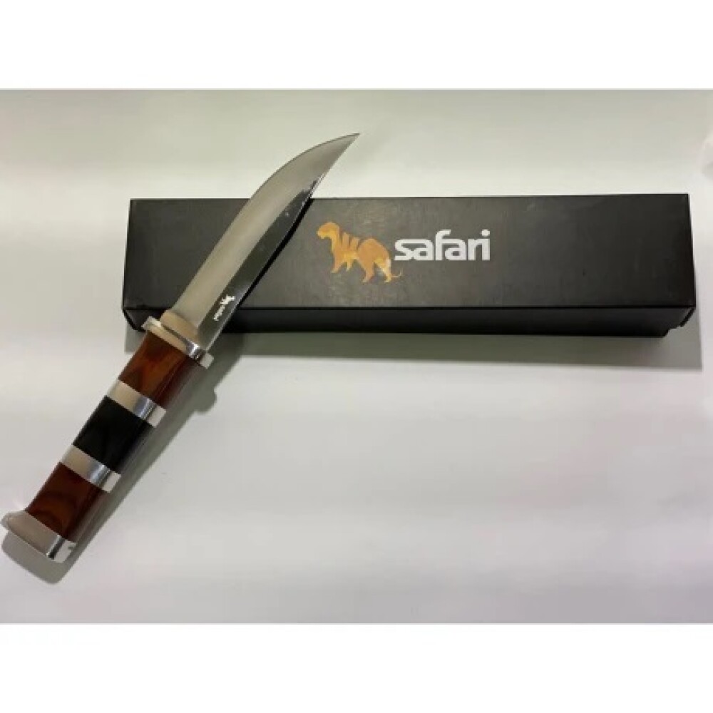 SF540 CUCHILLO SAFARI HOJA FIJA MANGO DE MADERA 27CM SF540 CUCHILLO SAFARI HOJA FIJA MANGO DE MADERA 27CM