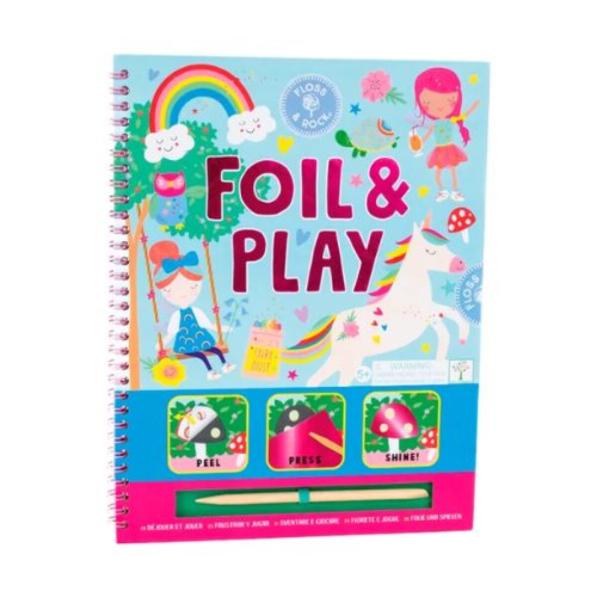 Libro encuadernado para intervenir Floss y Rock - Hadas - Libro Encuadernado Para Intervenir Floss Y Rock - Hadas 