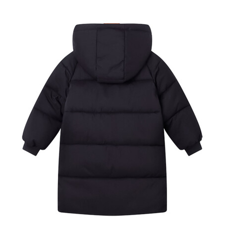 Campera Parka Uzspace Con Capucha Invierno Infantil Niño Niña Negro