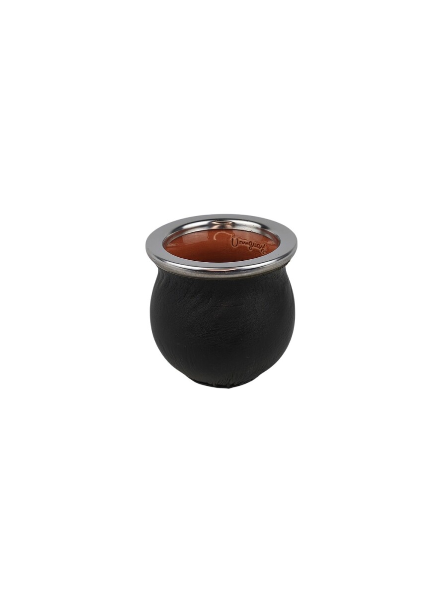 Mate ceramica forrado chico - Negro 