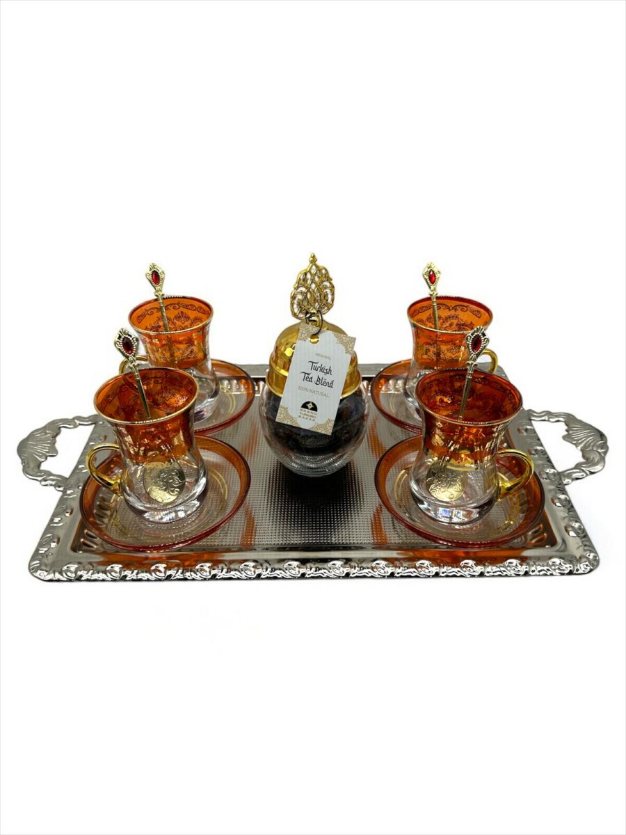 Set de té para cuatro personas VIP - Naranja 