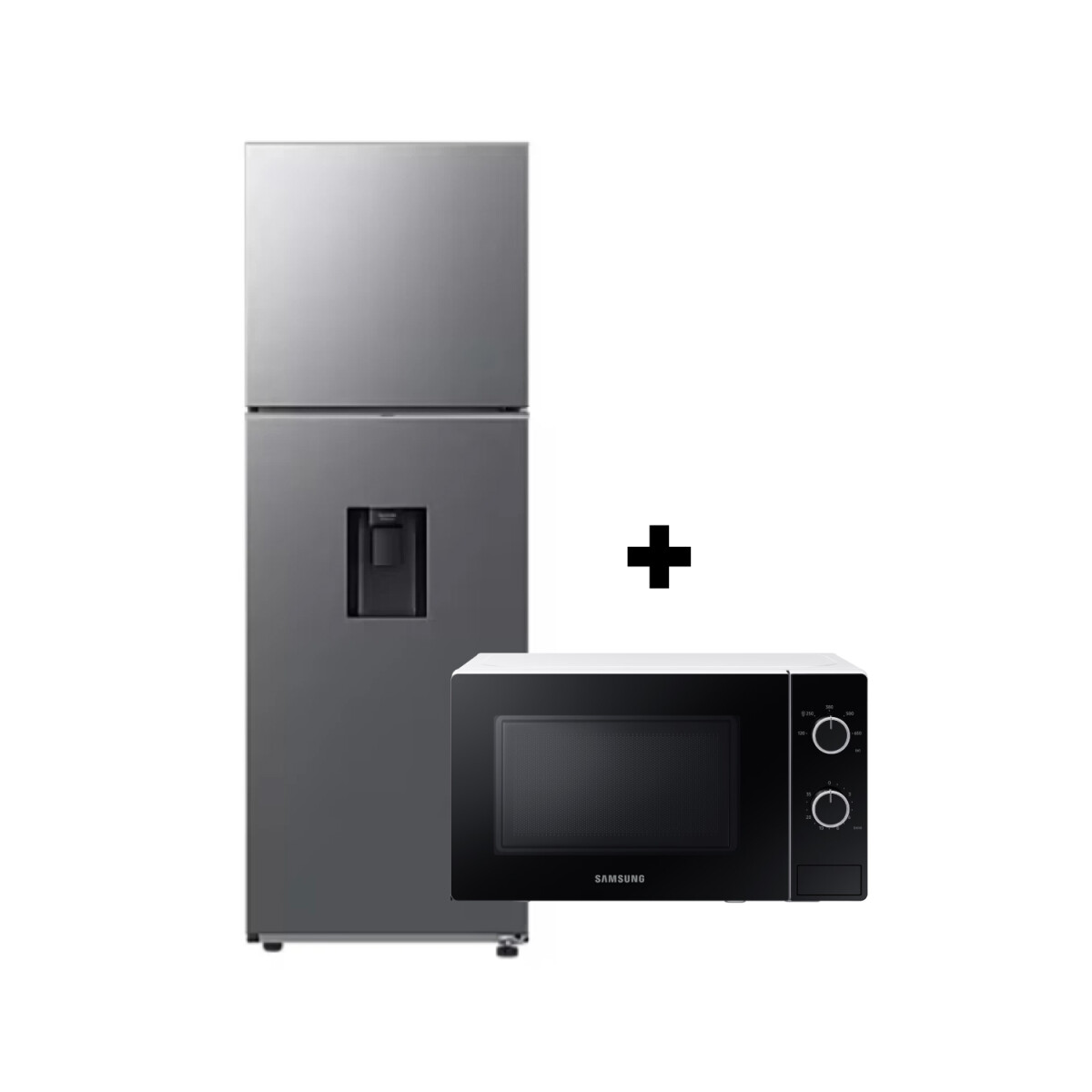 Heladera Samsung 301L No Frost Top Mount con Dispensador y AI Energy Mode RT31DG5220S9 + Microondas MS20 de regalo 