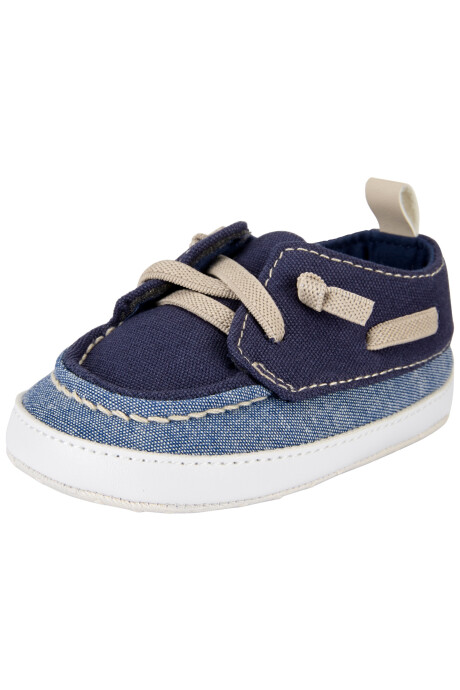 Zapatito náutico de chambray Sin color