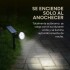 Foco Estaca Amurable x6 Luz Led Solar RGB Colores Jardin Foco Estaca Amurable x6 Luz Led Solar RGB Colores Jardin