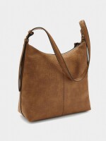 Bolso De Hombro Con Grabado Animal camel