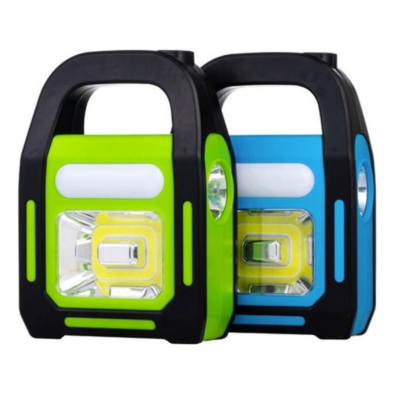 Farol Recargable LED Arye Carga USB y Solar + Función de Powerbank Farol Recargable LED Arye Carga USB y Solar + Función de Powerbank