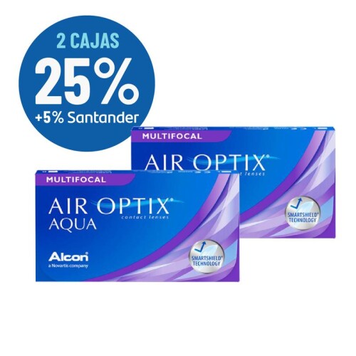 Set Air Optix Multifocal X2 Cajas Blanco