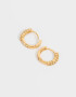 Aros Argollas Strass Crystal Aros Argollas Strass Crystal - Dorado