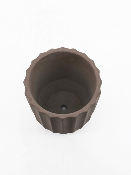 MACETA CERAMICA DECO TAUPE