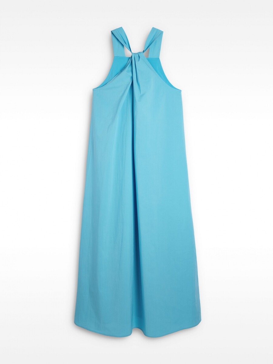 Vestido Fluido Halter azul
