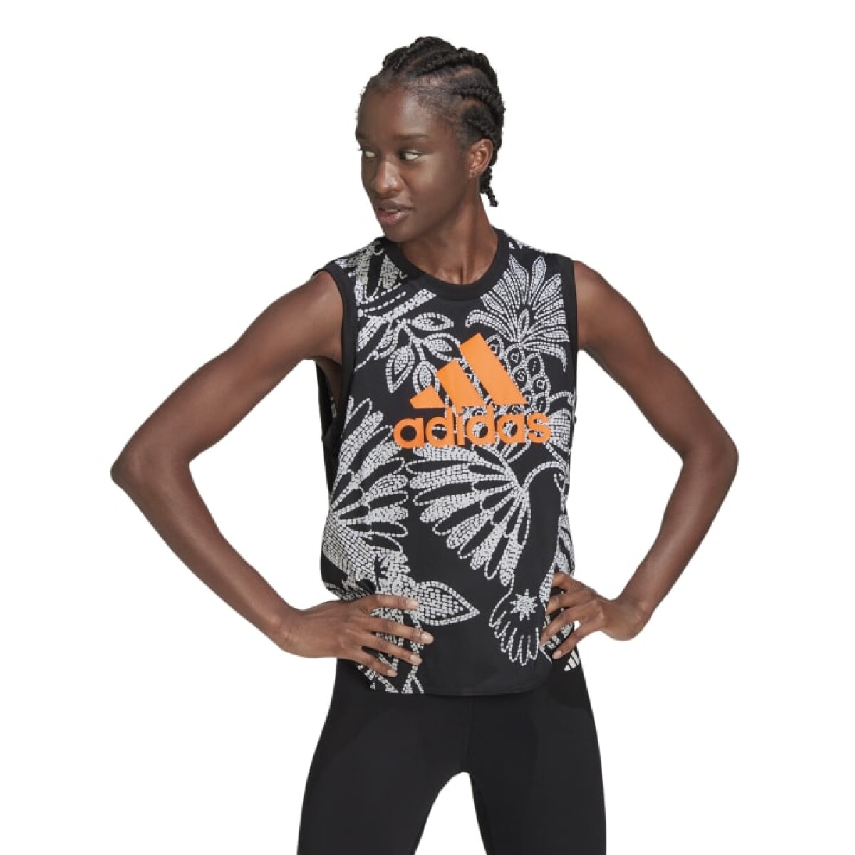 Musculosa Adidas Farm Tank de Mujer - HI5219 - Negro 