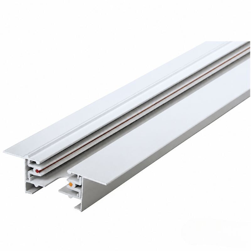 RIEL DE EMBUTIR ELECTRIFICADO 2M 2 VÍAS RIEL ELECTRIFICADO 2 VIAS EMBUTIR BLANCO