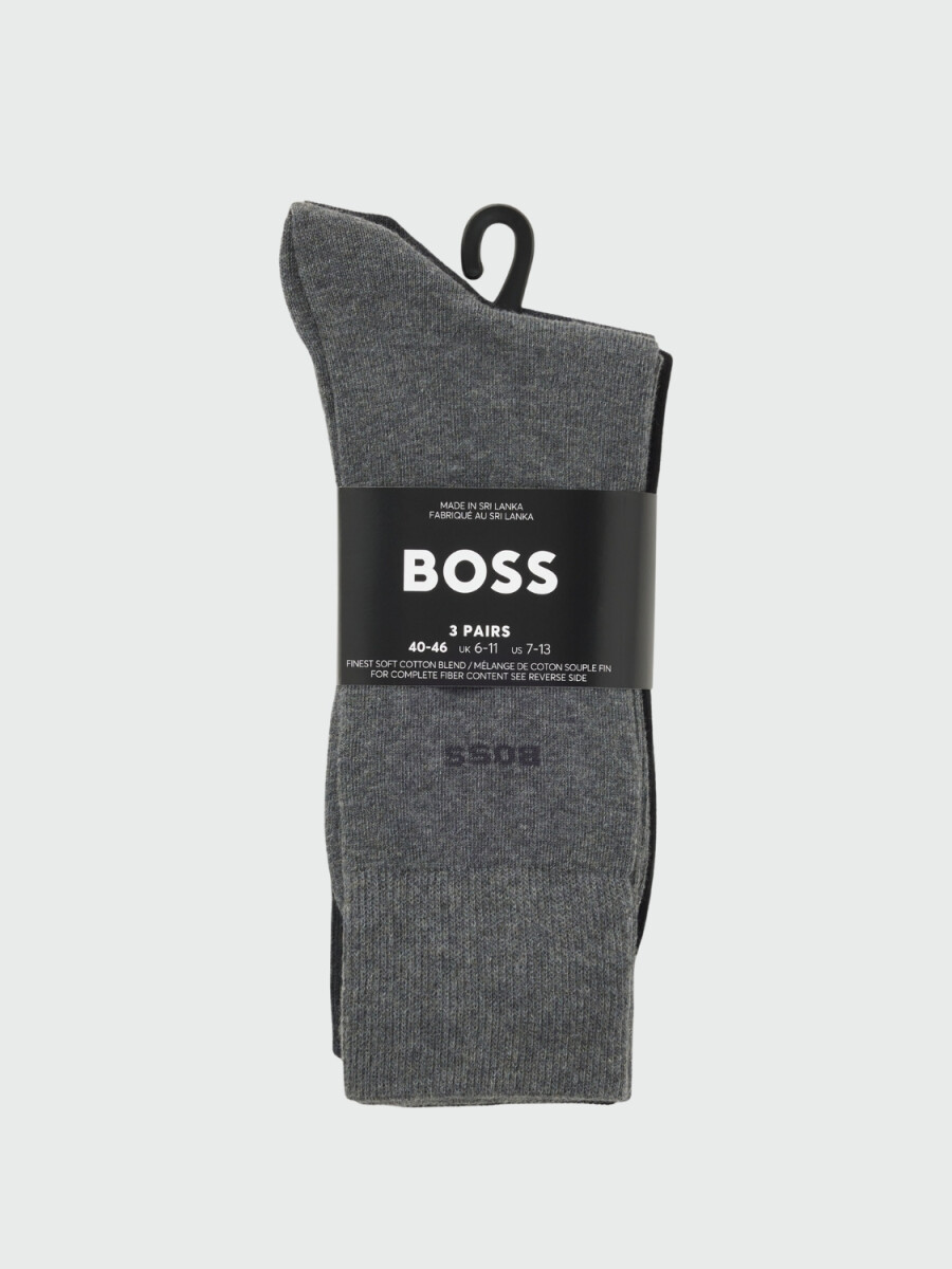 BOSS - Pack De 3 Medias Uni 