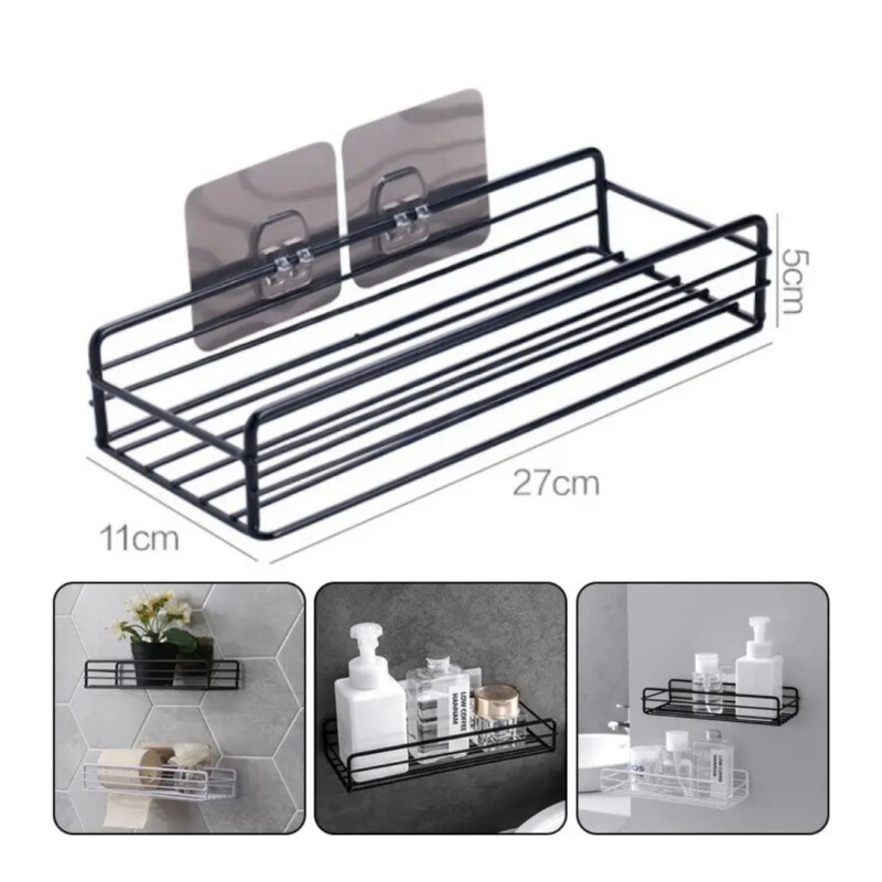 Estante Organizador Baño Ducha Metal Adhesivo Almacenamiento Estante Organizador Baño Ducha Metal Adhesivo Almacenamiento