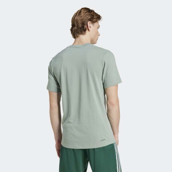 Remera Adidas Train Essentials Feelready Logo Verde