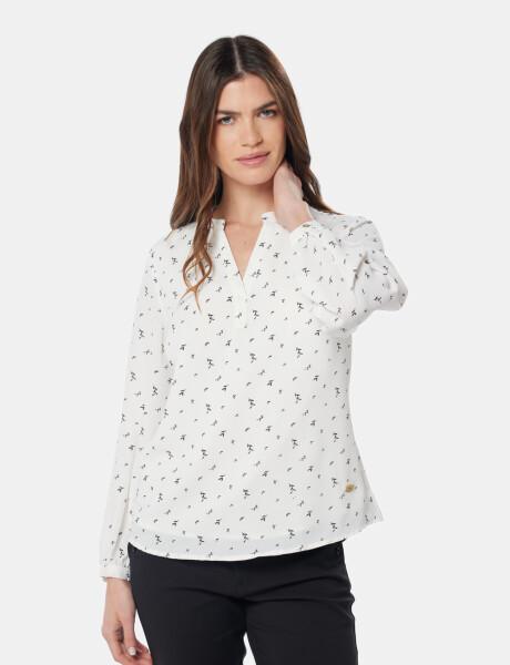 BLUSA MANGA LARGA Flores