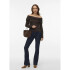 VMKAIA LS OFF SHOULDER TOP JRS GA Chocolate Torte