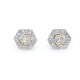 Caravanas nuevas estilo antiguo en oro 18k y brillantes. Caravanas nuevas estilo antiguo en oro 18k y brillantes.