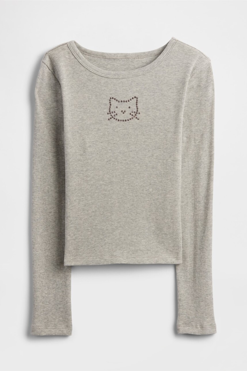 Remera Rib Niña B08