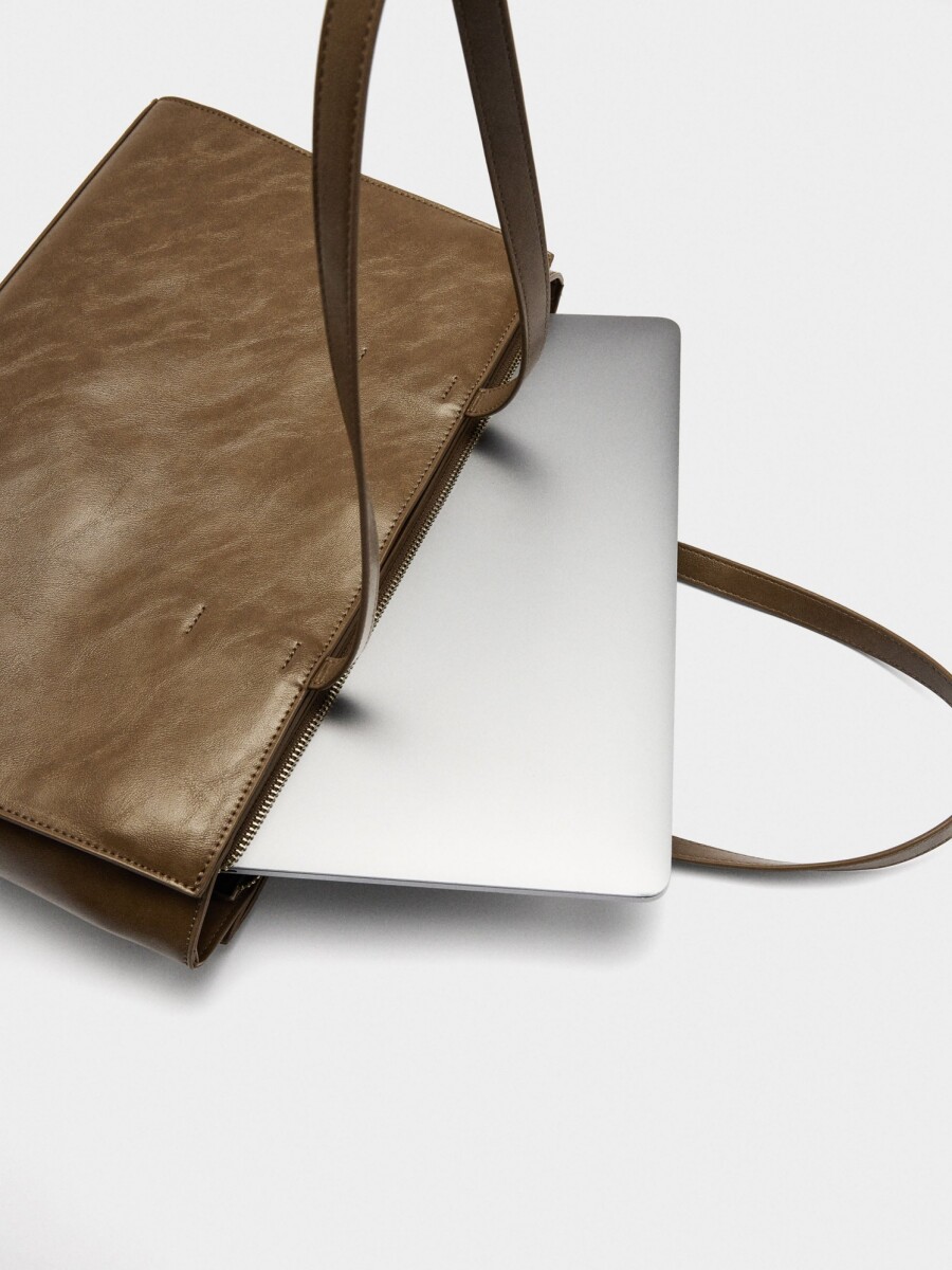 Bolso Para Portátil 13" Liso camel