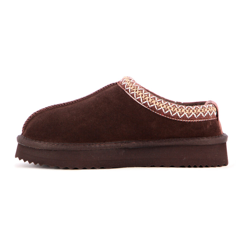 Zueco Country Cuero Mujer Marron