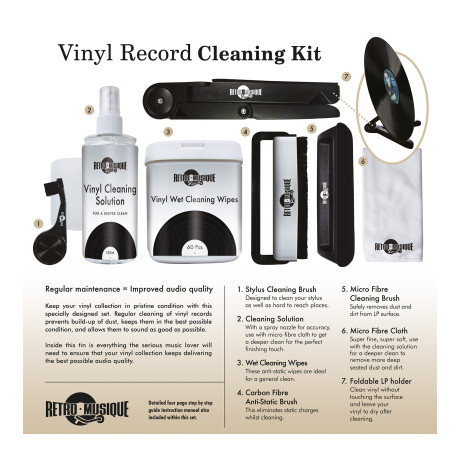 Kit De Limpieza Para Discos De Vinilo Retro Musique Kxrm07 001