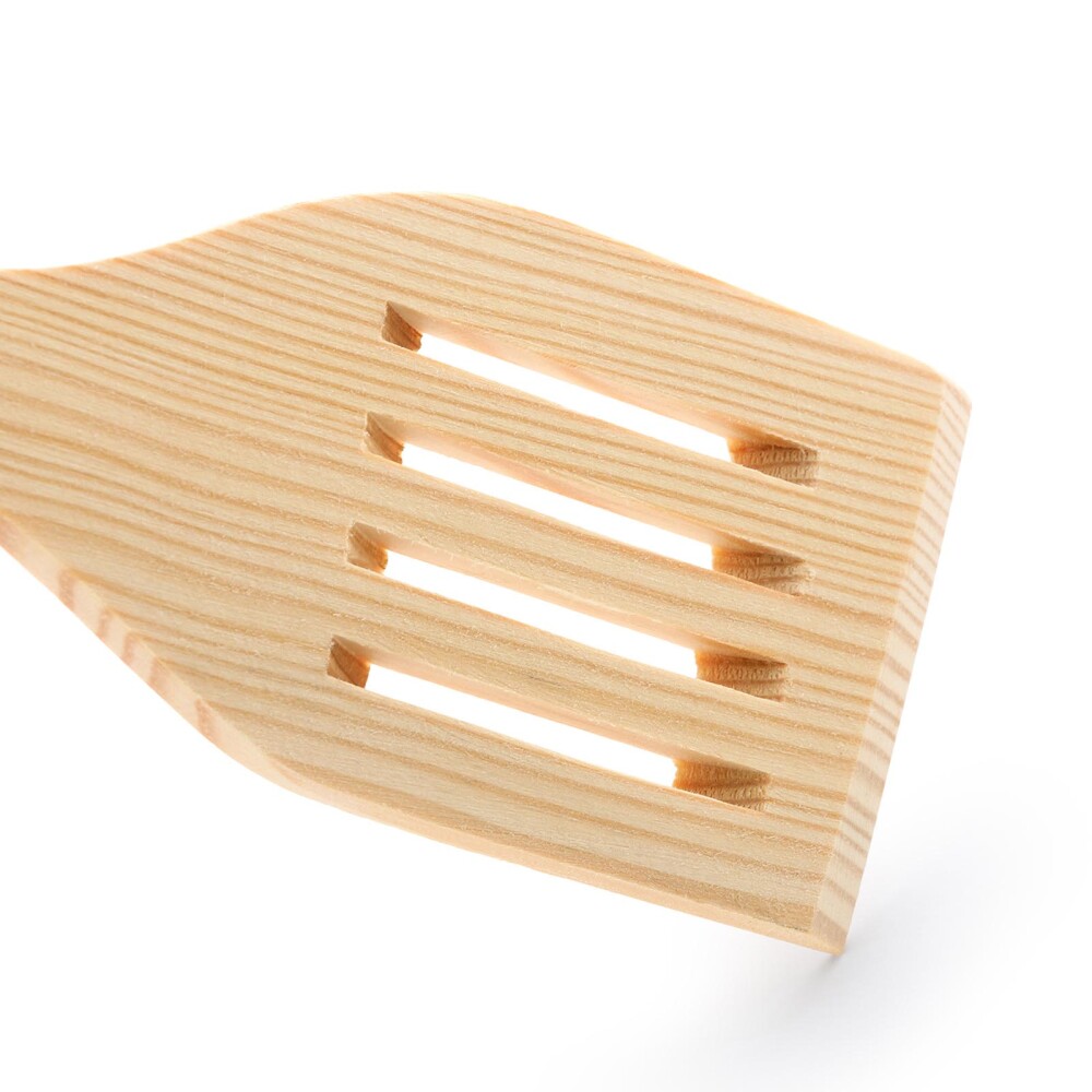 SET TENEDOR Y ESPÁTULA MADERA NATURAL-BEIGE