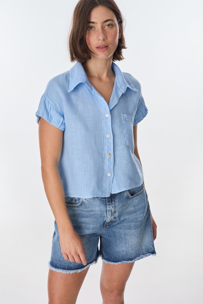 Camisa Azahar Celeste