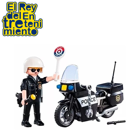Playmobil Maletín Policia City Action Figura y Moto Playmobil Maletín Policia City Action Figura y Moto