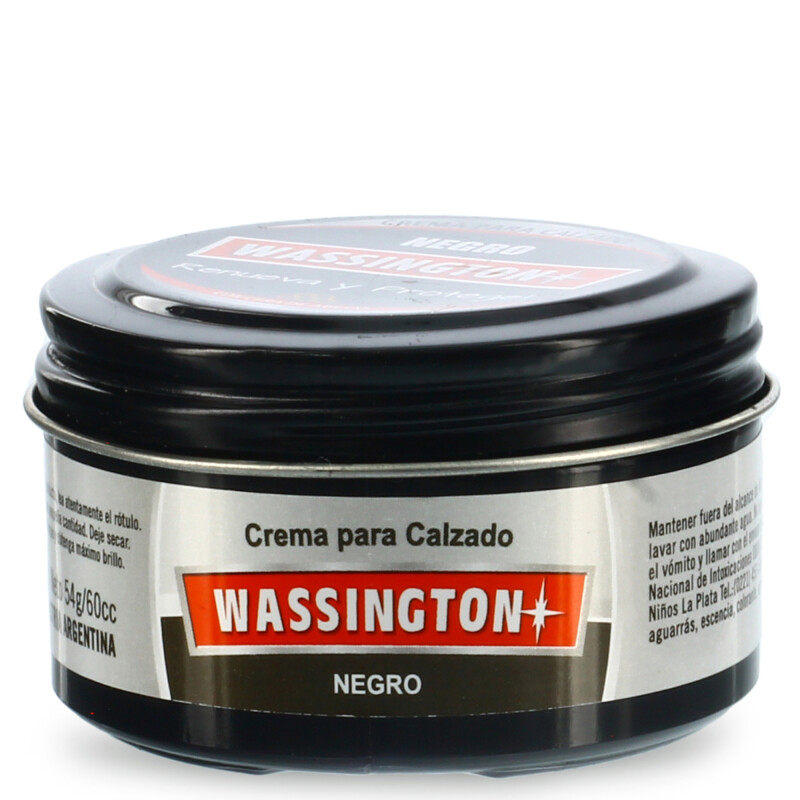 Limpiadores Wassington Crema Para Calzado Negro