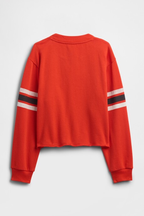 V-FRENCH TERRY CREW Poster Red