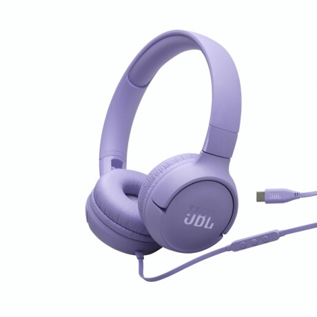 JBL TUNE T520C HEADPHONE USB-C Auriculares Cableados JBL Tune 520C USB-C Con Micrófono - Purple